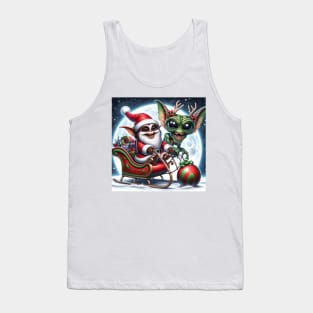 Christmas Gremlin and Alien Tank Top